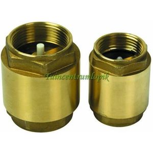 MESSING TERUGSLAGKLEP 3/4" 2X BINNENDRAAD