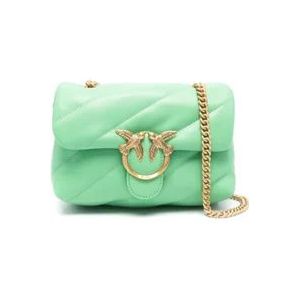 Pinko Groene Stijlvolle Tassen , Green , Dames , Maat: ONE Size