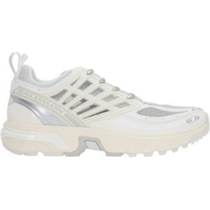 Salomon, Witte Sneakers met Ivoor Rubberen Details Wit, Heren, Maat:43 EU