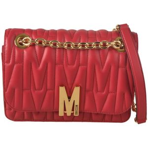 Moschino, Stijlvolle Tassen Rood, Dames, Maat:ONE Size