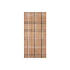 Burberry Vintage Check Fijngebreide Sjaal , Beige , Heren , Maat: ONE Size