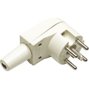 Stekker Perilex 16A haaks crème