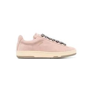 Lanvin Roze Suède Sneakers , Pink , Dames , Maat: 40 EU