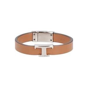 Tod's, Accessoires, Heren, Bruin, M, Leer, Bijoux Leer Bruin