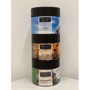Treatments Bodyscrub - 3 Potten - 3 Geuren - 400 gr per pot - Scrubzout