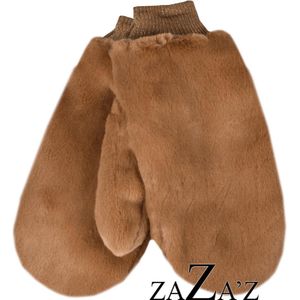 handschoenen- roestbruin- fluffy- warm gevoerd