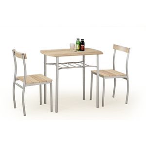 LANCE - eettafel set - tafel - 2 stoelen - MDF plaat