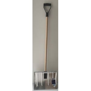 Sneeuwschep Aluminium sterk stevig met houten steel stevig kunststof handvat Paardenmanege paarden manege Snow shovel strong Sneeuwruimer Bladruimer 4 seizoenen te gebruiken Pelle à neige feuille de vigne souffleuse à neige