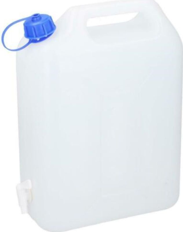Jerrycan voor water - 20 liter - Kunststof - met kraantje en dop - Camping