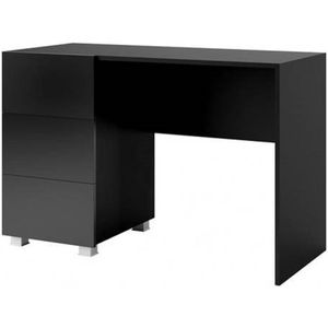 Bureau - Calabrini - 3 ruime lades - Glanzend zwart - 110 cm