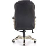 DESMOND - bureaustoel - eco leer - 67x112-119x70 cm - zwart