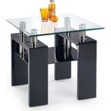 DIANA  - salontafel - glas - 60x55x60 cm - zwart