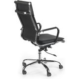 MANTUS - bureaustoel - eco leer - 55x108-118x66 cm  - zwart