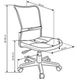 DINGO - kinderbureaustoel - gaas - 48x86-98x56 cm - limoengroen