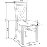 DARIUSZ - eetkamerstoel - massief hout - 45x90x49 cm