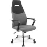 OLAF - bureaustoel - 58x113-121x59 cm - zwart grijs