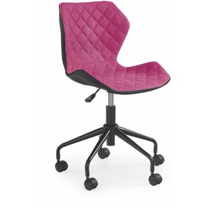 MATRIX - kinderbureaustoel - zwart/roze - 48x79-88x57 cm