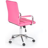 GONZO - kinderbureaustoel - eco leer - 53x93-105x60 cm - roze