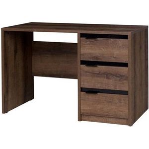 Bureau - Bureau met lades - 120 cm - Klooster Eiken + zwarte glans