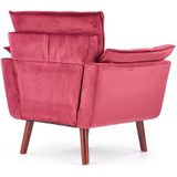 REZZO - fauteuil - stof - modern - 80x84x73 cm - bordeaux