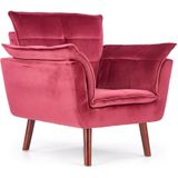 REZZO - fauteuil - stof - modern - 80x84x73 cm - bordeaux