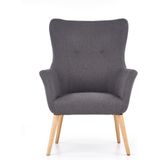 COTTO - relaxfauteuil - 73x76x99x43 cm - donkergrijs