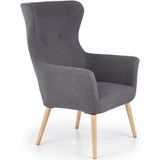 COTTO - relaxfauteuil - 73x76x99x43 cm - donkergrijs