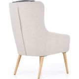 PURIO - fauteuil - Scandinavisch - 67x103x75 cm - grijs