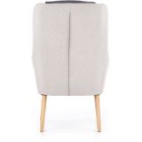 PURIO - fauteuil - Scandinavisch - 67x103x75 cm - grijs
