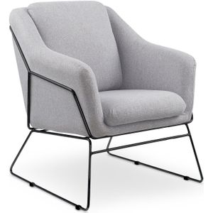 SOFT - fauteuil - stof - 69x81x46 cm - grijs
