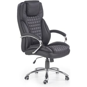 KONING - bureaustoel - eco leer - 67x116-124x76 cm - zwart