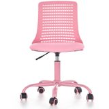 PURE - kinderbureaustoel - eco leer - 43x78-89x42 cm - roze