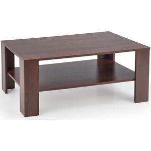 KWADRO salontafel, donker walnoot, 110 cm x 65 cm, bruin, gelamineerd MDF