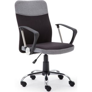 TOPIC - bureaustoel - 57x94-104-60 cm - zwart grijs