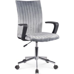 DINGO - kinderbureaustoel - stof - 55x88-98x58 cm - grijs