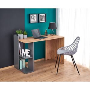 FINO - bureau - hout - 122x85x57 cm - donkergrijs