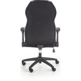 JOFREY - bureaustoel - stof - 66x109-117x64 cm - grijs zwart