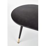 EMBOSA - salontafel - hout - ovaal - 120x47x60 cm - zwart