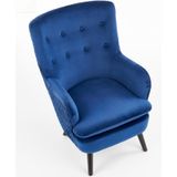 RAVEL - fauteuil - stof - klassiek - 70x100x78 cm - marine