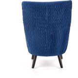 RAVEL - fauteuil - stof - klassiek - 70x100x78 cm - marine