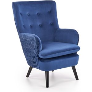 RAVEL - fauteuil - stof - klassiek - 70x100x78 cm - marine