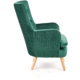 RAVEL - fauteuil - stof - klassiek - 70x100x78 cm - groen