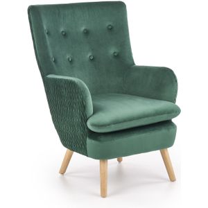 RAVEL - fauteuil - stof - klassiek - 70x100x78 cm - groen