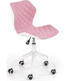 MATRIX - kinderbureaustoel - roze/wit - 48x79-88x57 cm