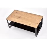 ARTIGA - salontafel - hout - rechthoekig - 105x45x50 cm - zwart