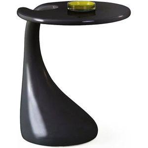 Salontafel Viva, zwart, handig tafeltje, ideaal voor in de woonkamer, rond, zwart, diameter 45 cm - korting