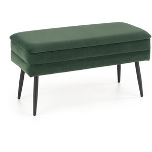 VELVA - halbank - opbergruimte - 78x37x42 cm - groen