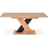 XARELTO - Eettafel - uitschuifbaar - 130-175x85x76 cm - eiken zwart