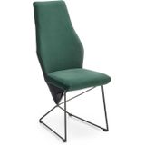 Eettafel stoel - fluwelen stof - 44x96x63 cm - groen