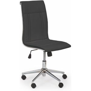 PORTO - bureaustoel - eco leer - 44x 97 - 107x57 cm - zwart
